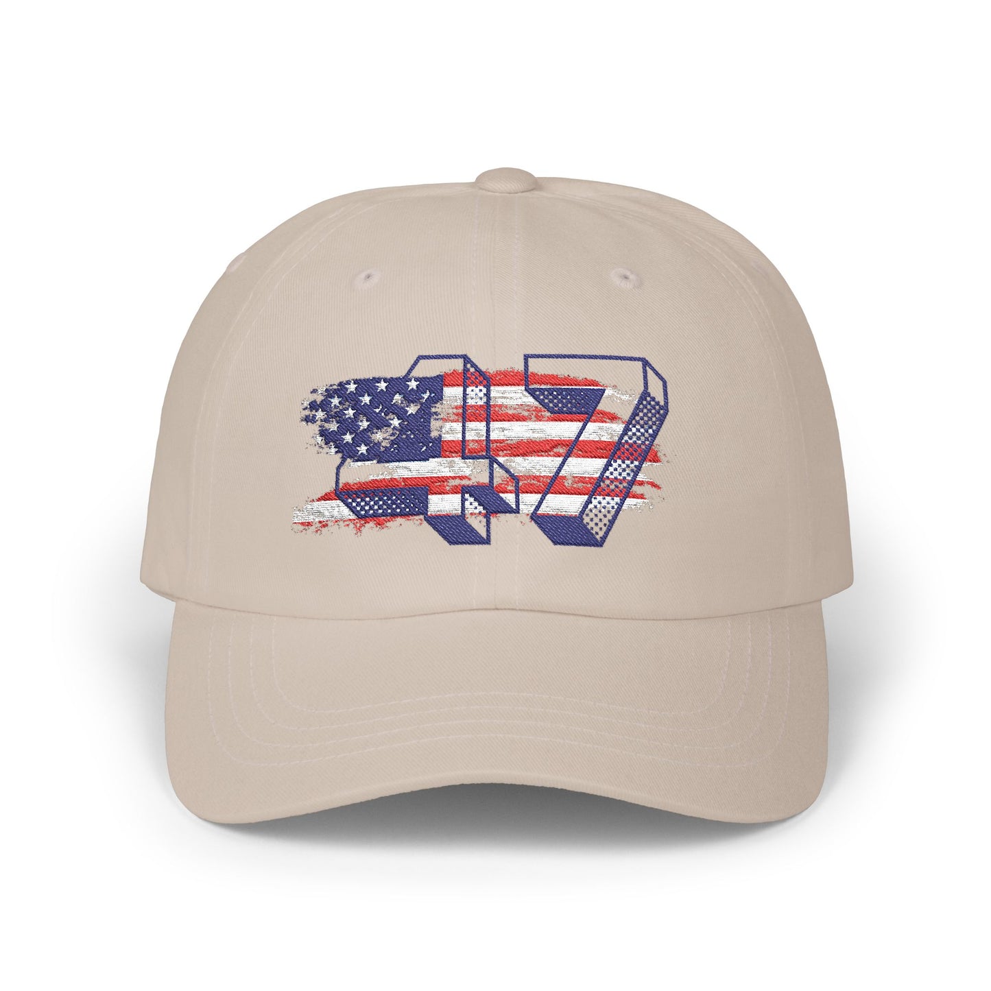 Trump Cap, Patriotic USA Flag 47,