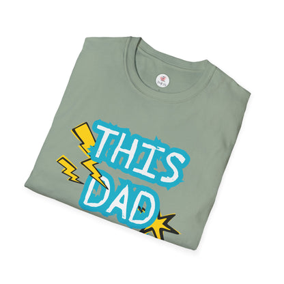 This Dad Rocks T-Shirt — Fun Retro Lightning Father’s Day Tee