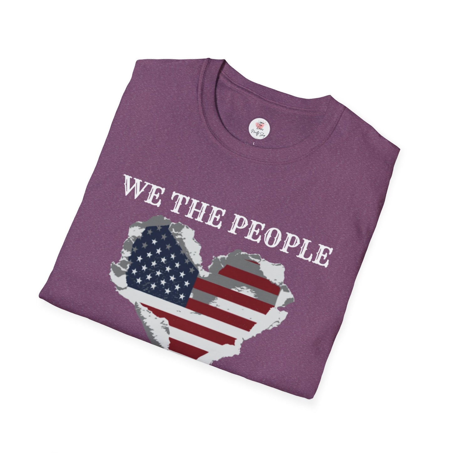 We The People T-Shirt — American Flag Heart, 250 Years of Freedom Patriotic Tee