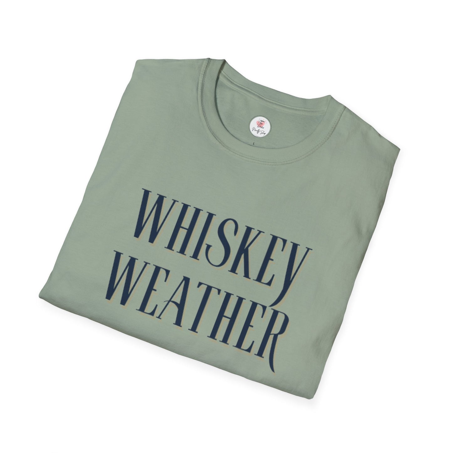 Whiskey Weather T-Shirt – Vintage Script Fall Drinking Tee