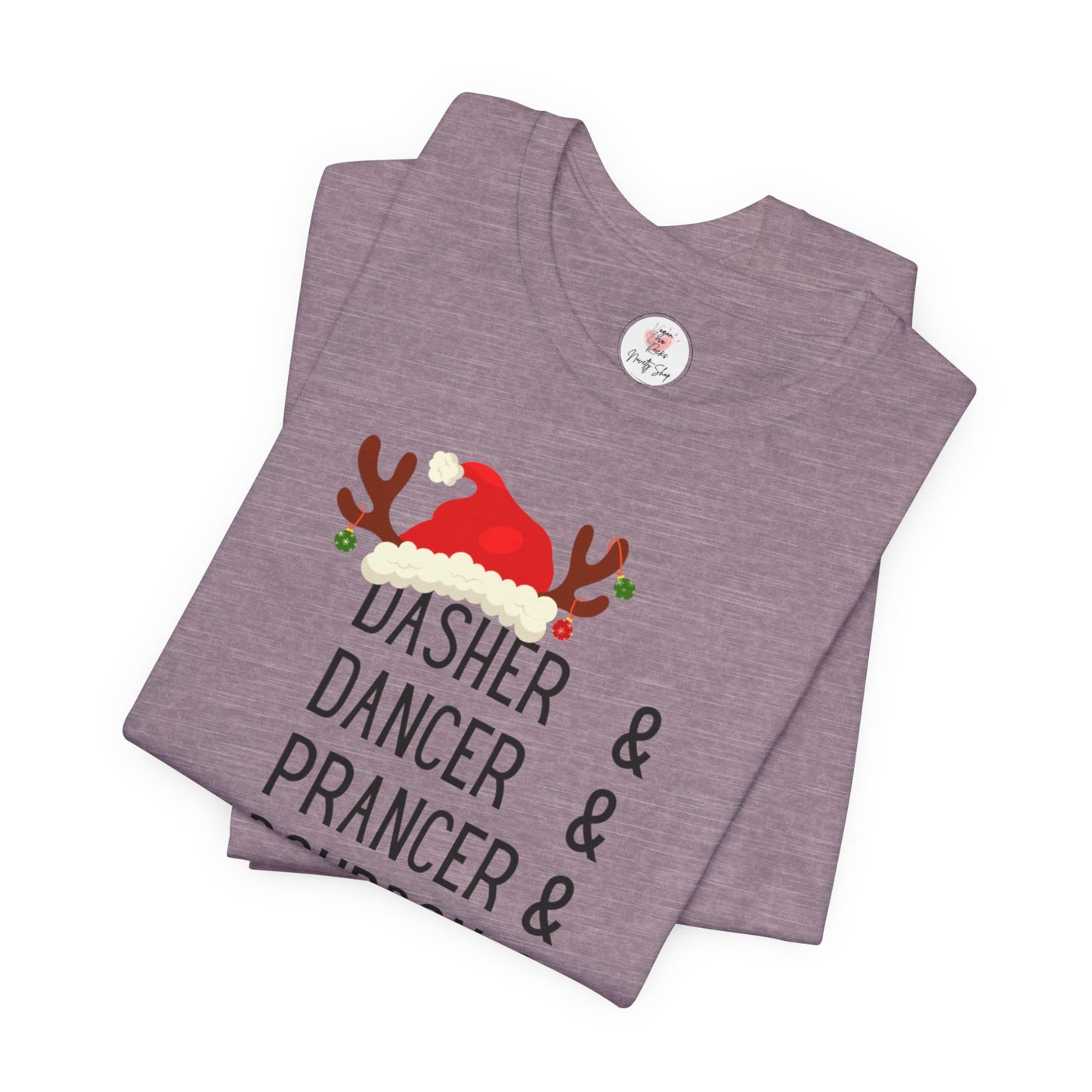 Christmas Reindeer Tee — "Dasher & Dancer & Prancer & Bourbon & Bourbon & Bourbon" Holiday Shirt