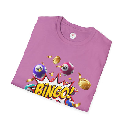 Bingo Balls Graphic T-Shirt — "BINGO!" Colorful Game Night Tee