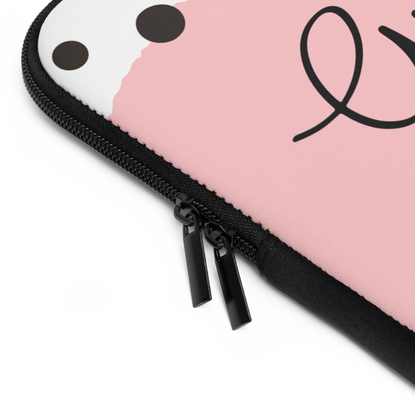Girl Boss Pink Polka Dot Laptop Sleeve