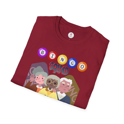 Bingo Squad T-Shirt — Cute Senior Friends Bingo Night Graphic Tee