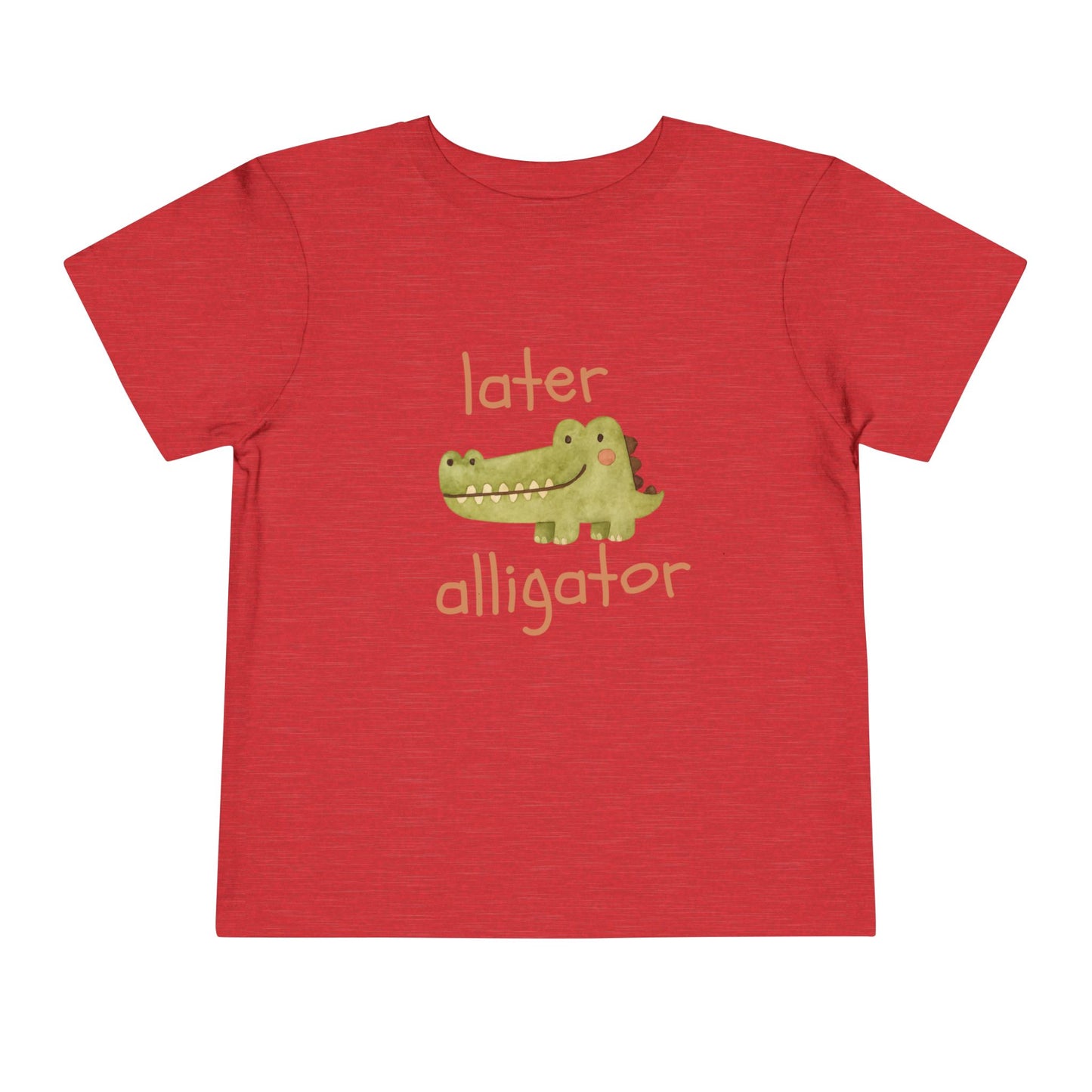 Later Alligator Toddler Tee — Cute Crocodile Graphic Shirt