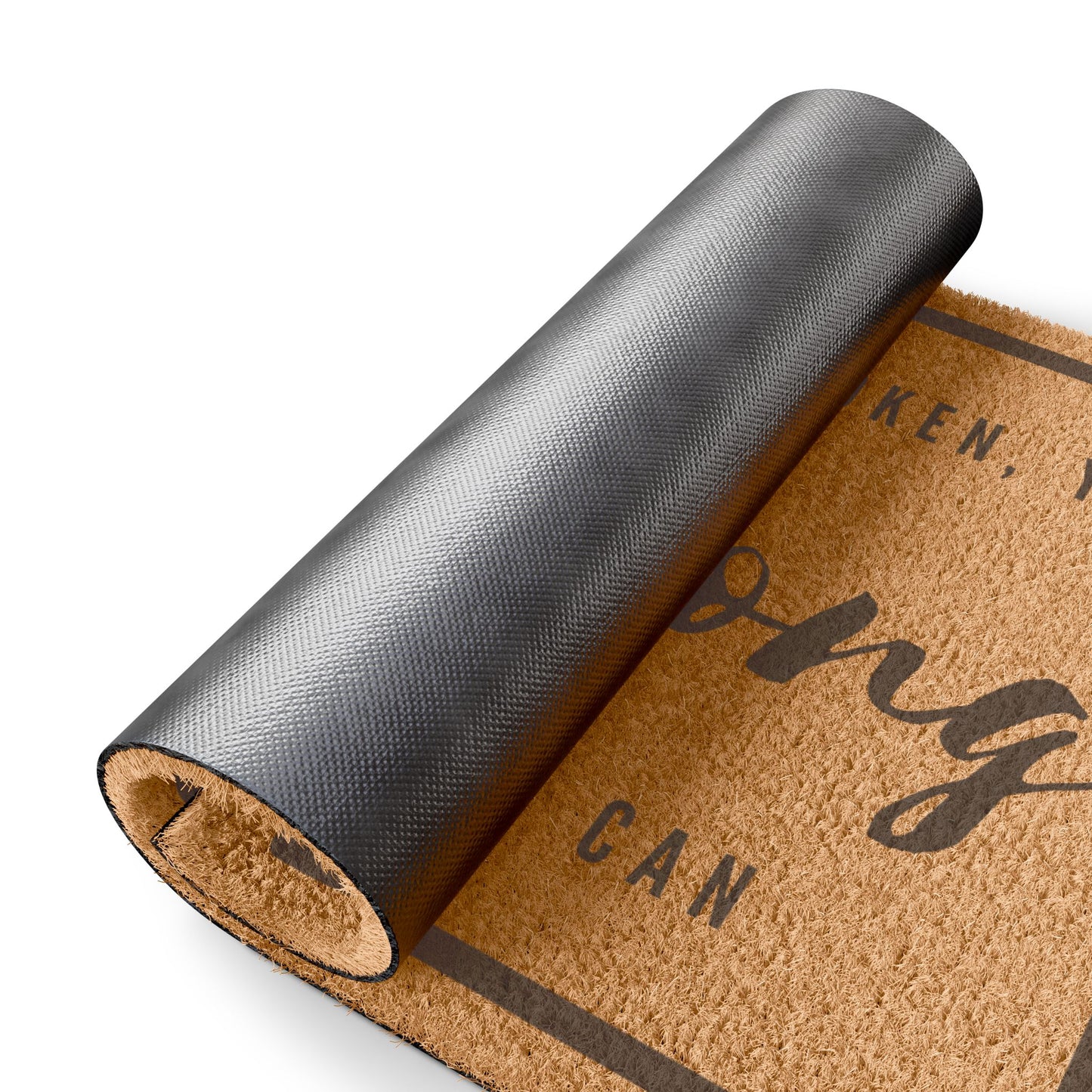 "The Doorbell Is Broken, Yell Ding Dong As Loud As You Can" Funny Welcome Doormat