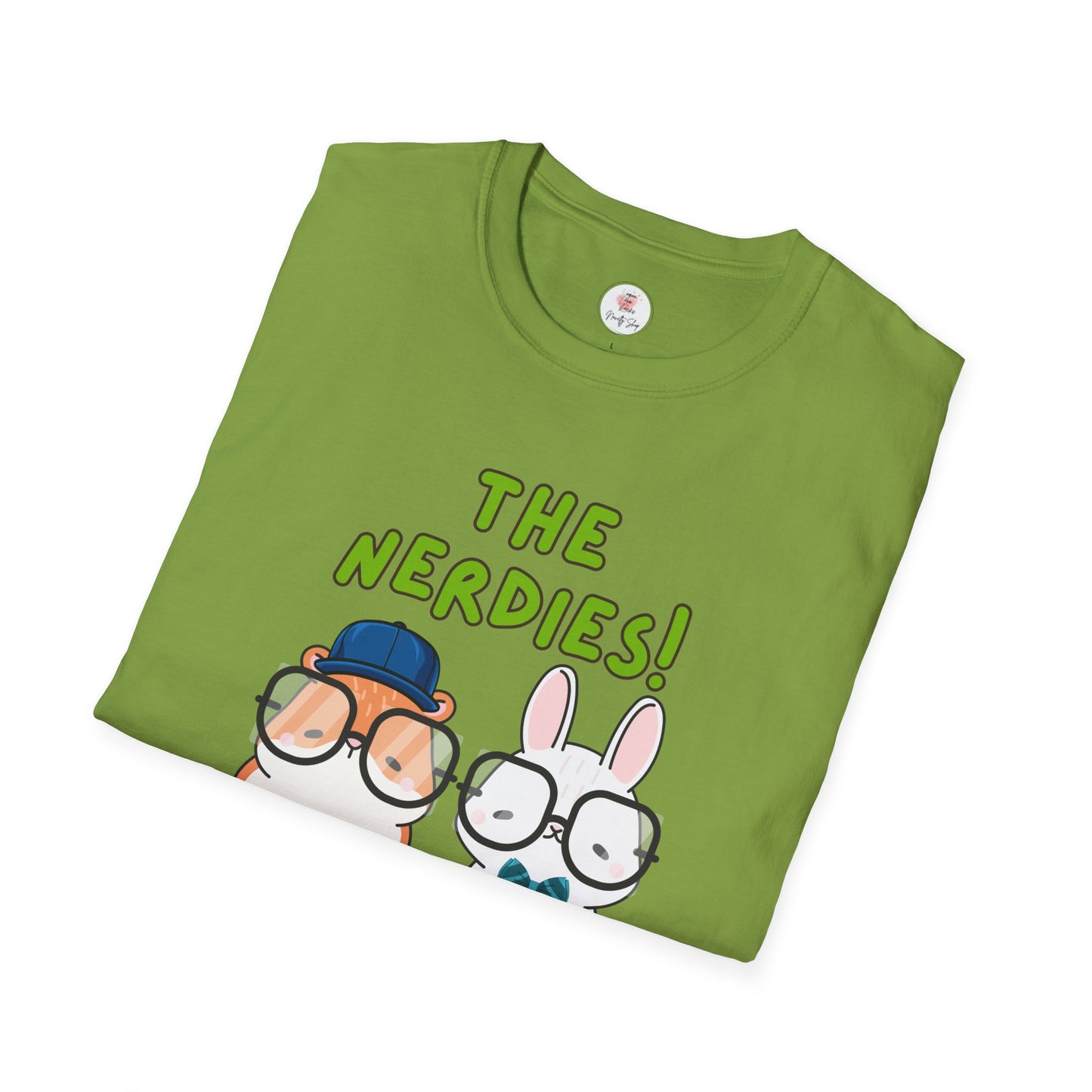 The Nerdies! Cute Animal Nerds Graphic T-Shirt