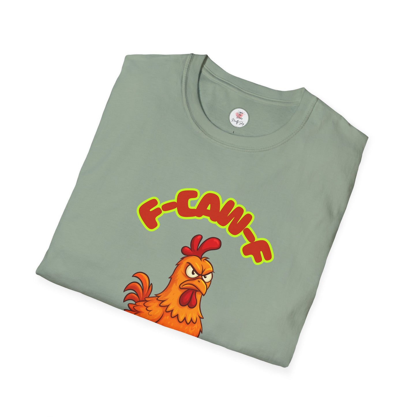 Rooster Funny Illustration T-Shirt — F-CAW-F Graphic Tee