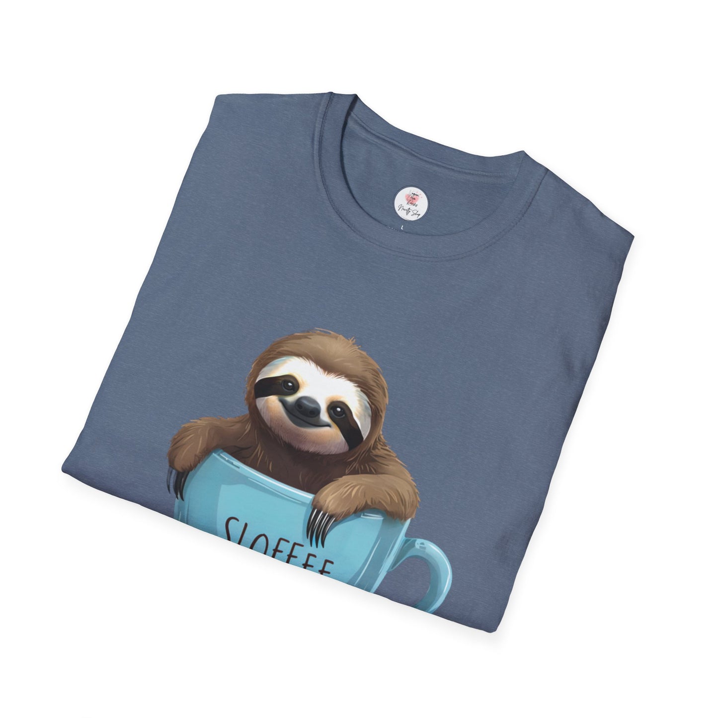Sloffee Sloth Coffee Cup T-Shirt