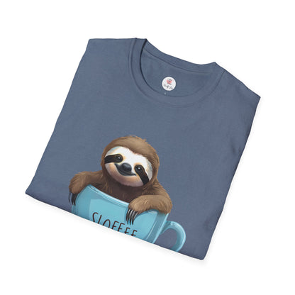 Sloffee Sloth Coffee Cup T-Shirt