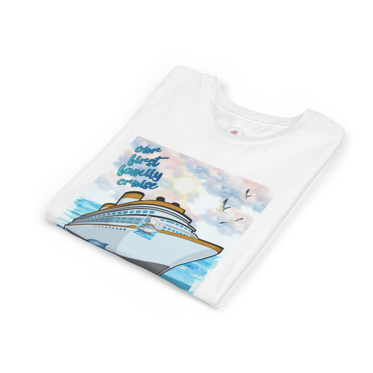 Cruise Ship Tee — "Our First Family Cruise" Youth T-Shirt