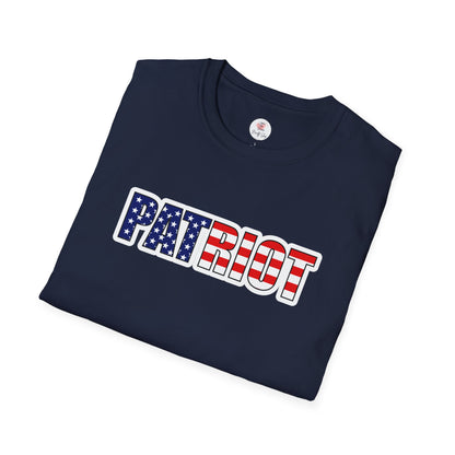 Patriot Flag Tee — "PATRIOT" American Flag Graphic T-Shirt