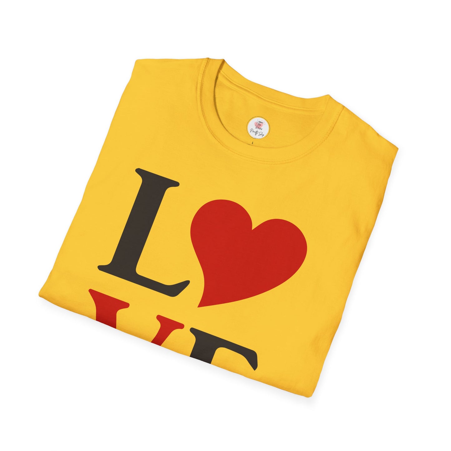 L Heart V E  T-Shirt — Classic Romance Graphic Tee