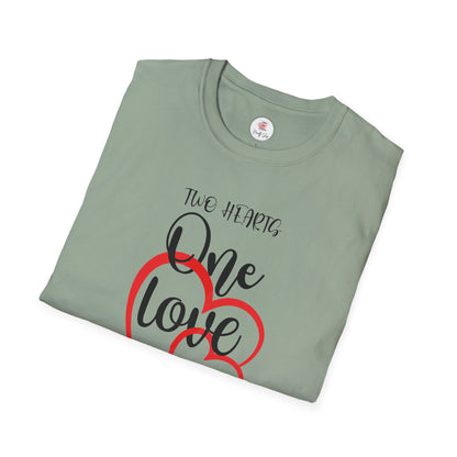 Two Hearts - One Love T-Shirt — "We Are One" Graphic Tee