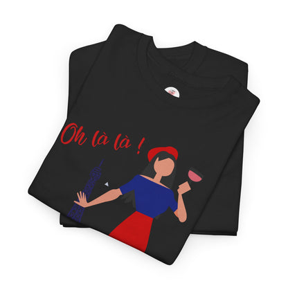 Parisian Wine & Eiffel T-Shirt — Oh La La! French Travel Tee