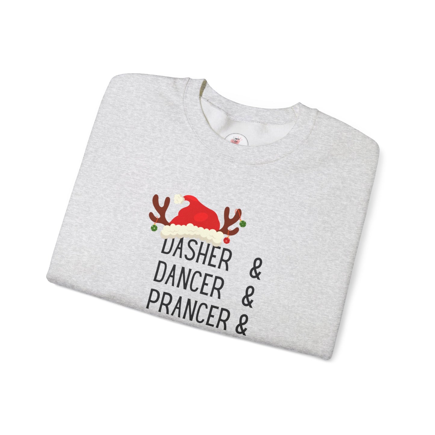 Holiday Reindeer ‘Dasher & Dancer & Prancer & Bourbon & Bourbon & Bourbon’ Christmas Sweatshirt