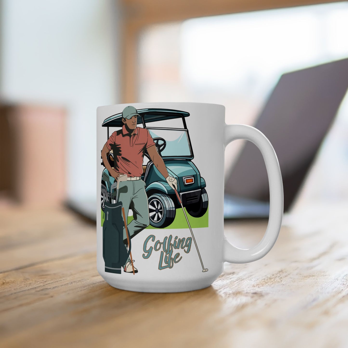 Golfing Life Coffee Mug -  15 oz