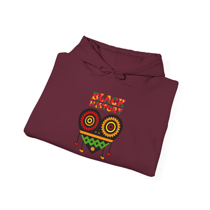 Black History Heart Hoodie —  Celebration Pullover