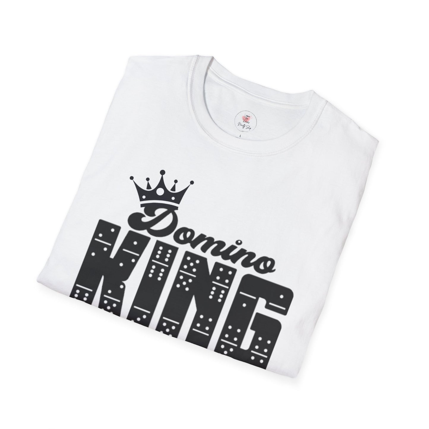 Domino King T-Shirt — Crowned Dominoes Graphic Tee for Game Night