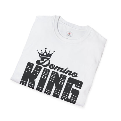 Domino King T-Shirt — Crowned Dominoes Graphic Tee for Game Night