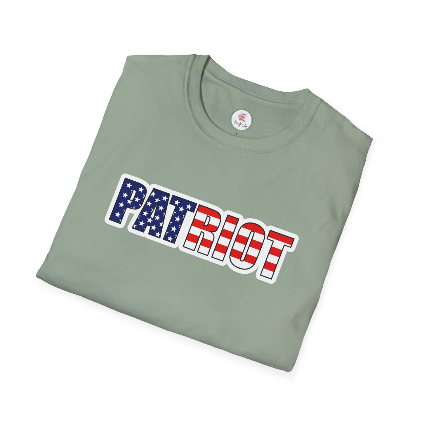 Patriot Flag Tee — "PATRIOT" American Flag Graphic T-Shirt