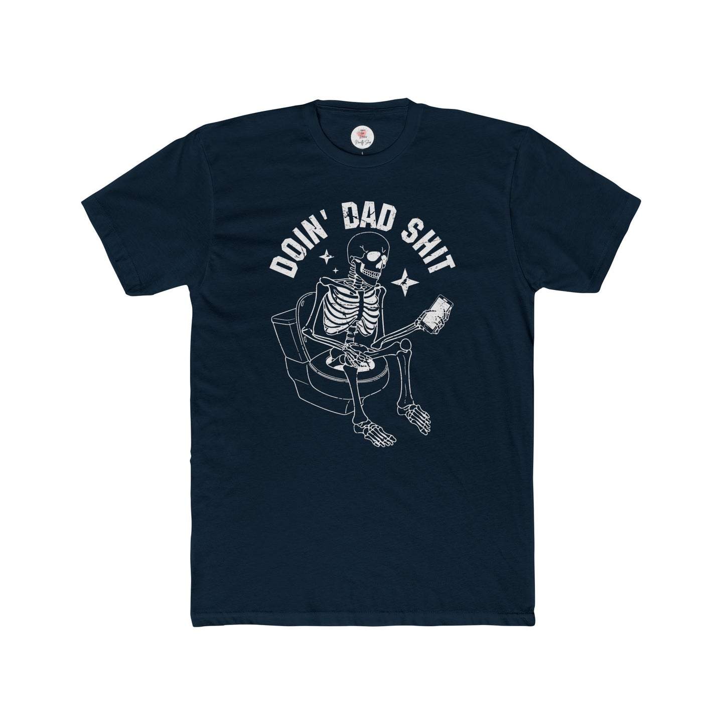 Doin' Dad Shit Skeleton Cotton Crew T-shirt