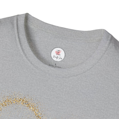 50th Anniversary T-Shirt – "Fifty Years Later" Gold Heart & Rings Celebration Tee