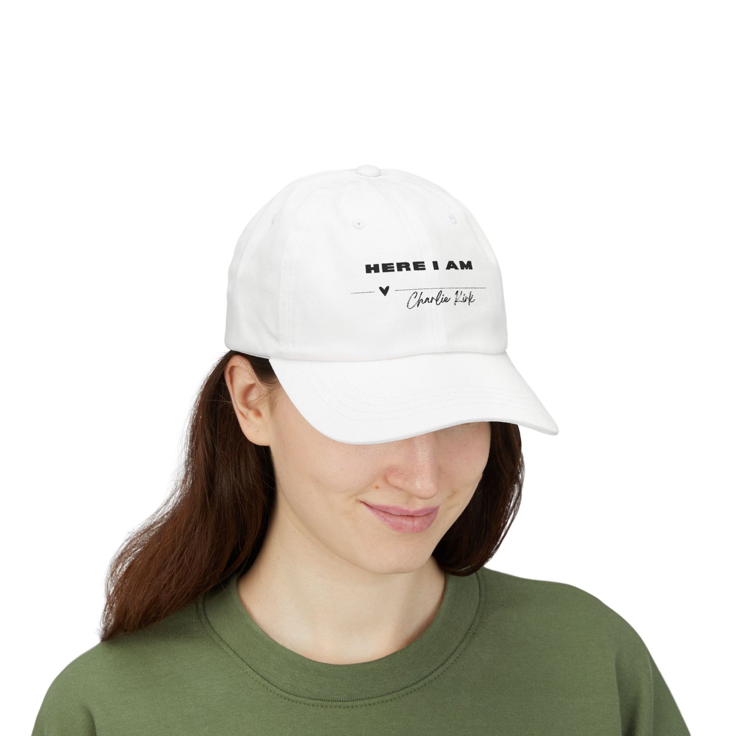 HERE I AM - Charlie Kirk, Classic Baseball Cap