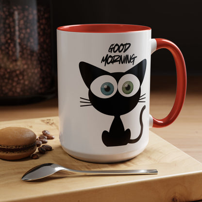 Cute Cat Good Morning Coffee Mug
