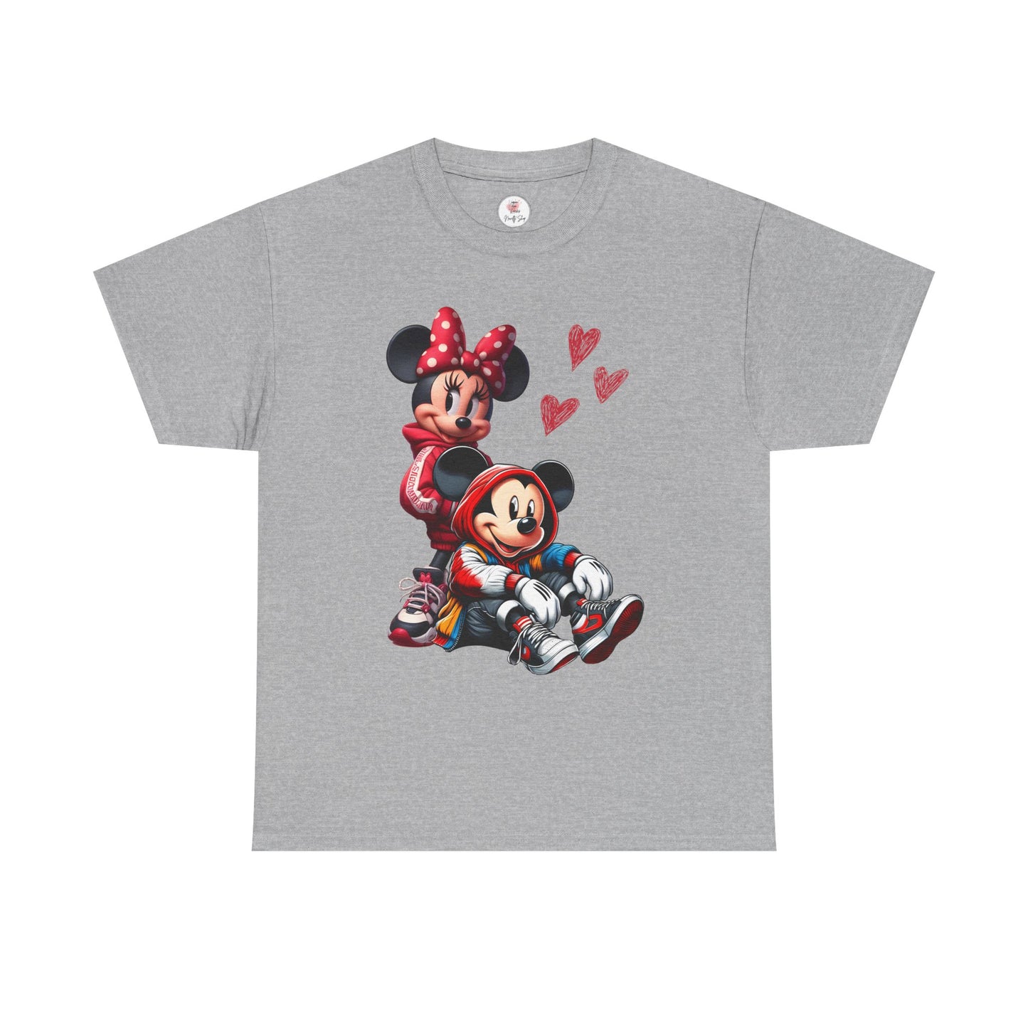 Mickey & Minnie Hearts T-Shirt, Disney Couples Shirt