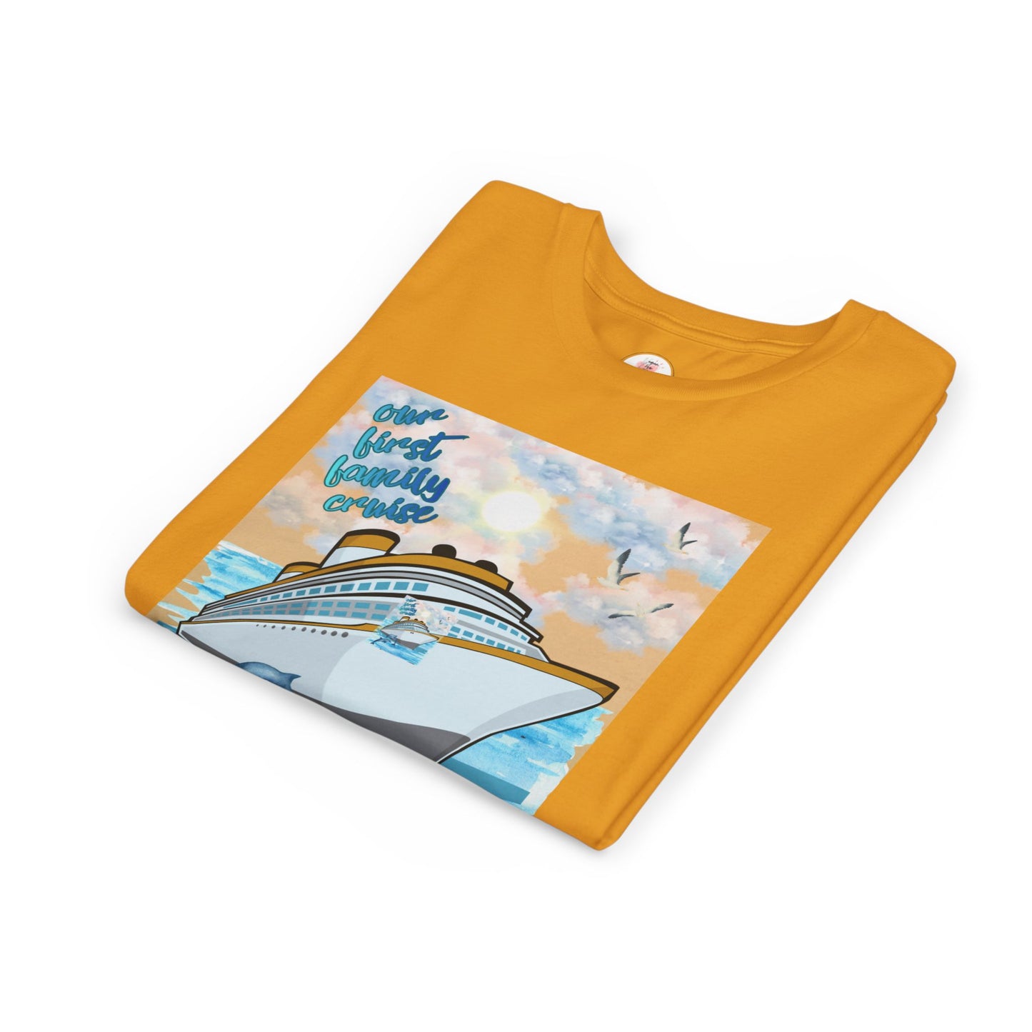 Cruise Ship Tee — "Our First Family Cruise" Youth T-Shirt