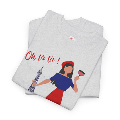 Parisian Wine & Eiffel T-Shirt — Oh La La! French Travel Tee