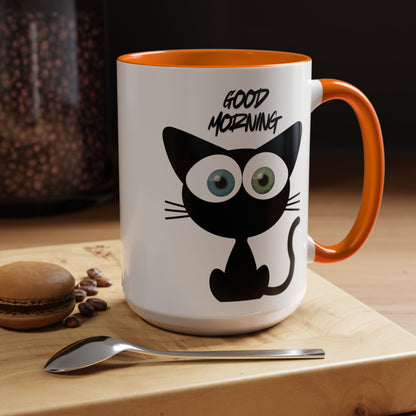 Cute Cat Good Morning Coffee Mug