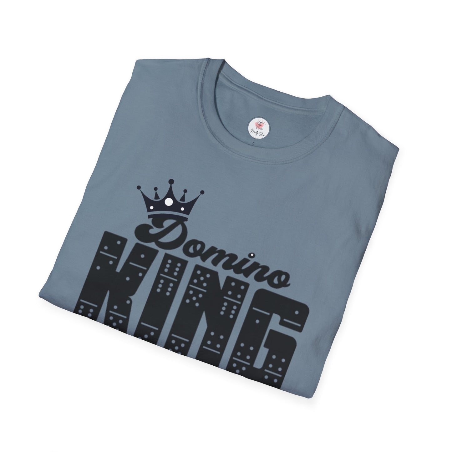 Domino King T-Shirt — Crowned Dominoes Graphic Tee for Game Night