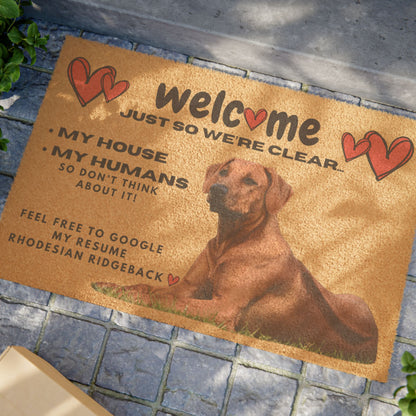 Just So We're Clear Welcome Mat