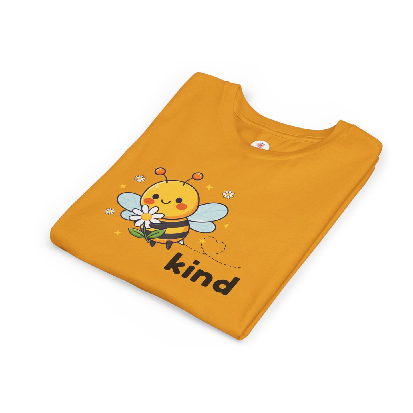 Kids Bee "Kind" T-Shirt — Cute Bumblebee Graphic Youth Tee