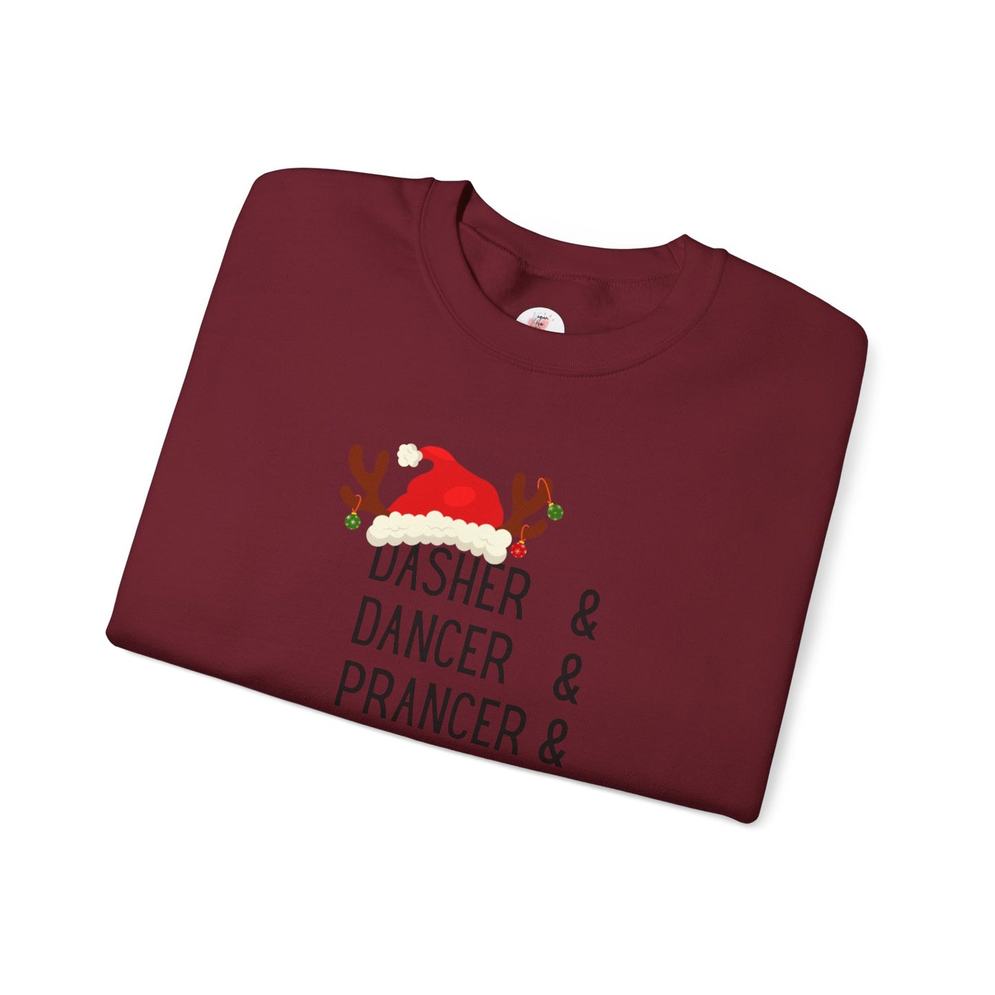 Holiday Reindeer ‘Dasher & Dancer & Prancer & Bourbon & Bourbon & Bourbon’ Christmas Sweatshirt