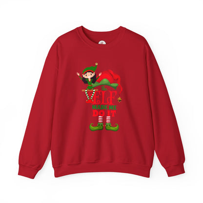 Holiday Crewneck Sweatshirt - 'The Elf Made Me Do It'