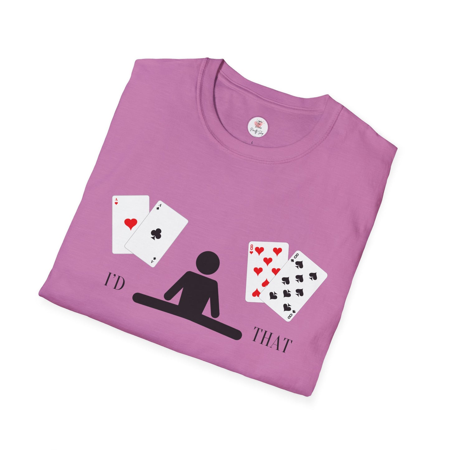 Blackjack T-Shirt — 'I'd Split That' Card Dealer Graphic Tee