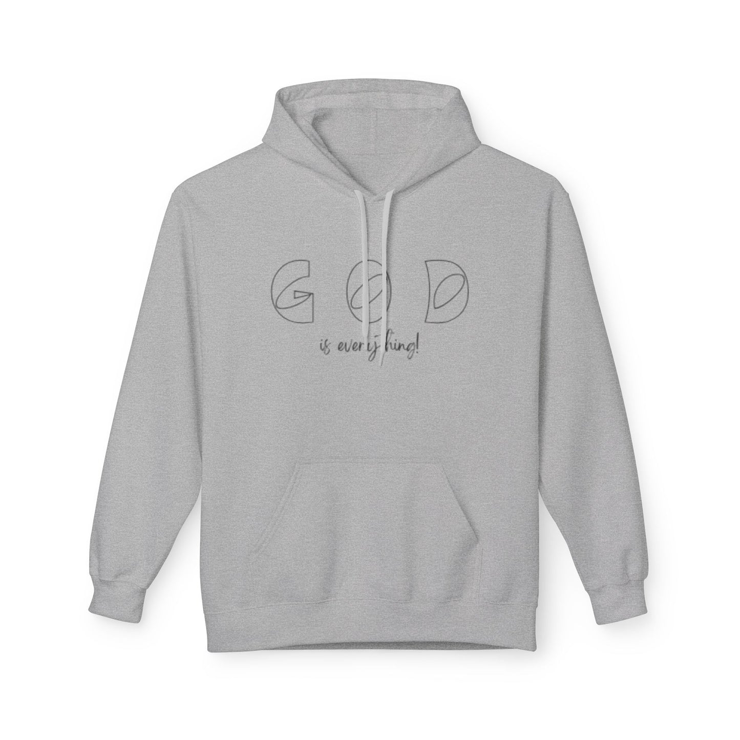 God Is Everything Minimal Faith Hoodie — Inspirational Christian Pullover