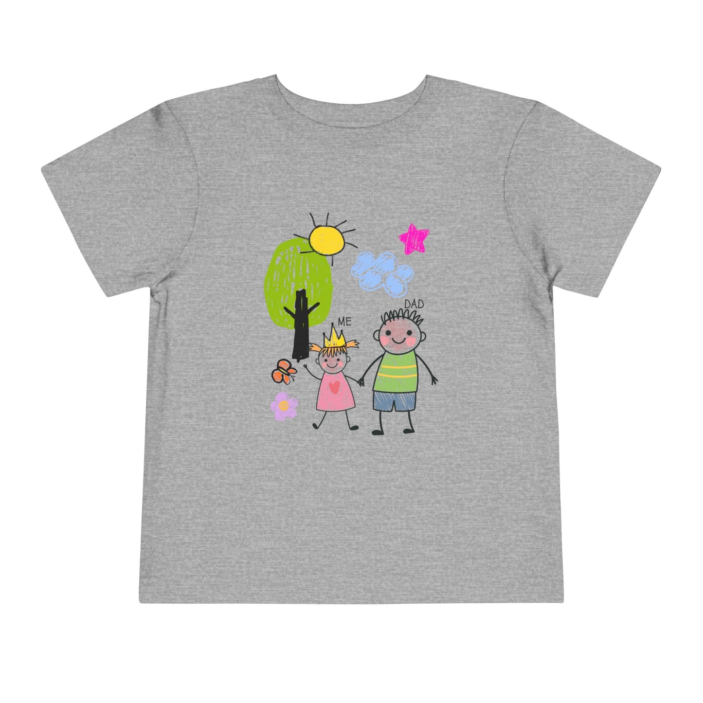 Toddler Tee — Cute Hand-Drawn 'Me & Dad' Family Shirt for Kids