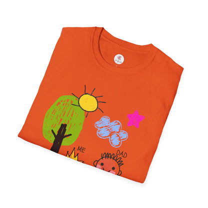 ME & DAD Kids' Handprint Father's Day T-Shirt — Cute Child Drawing Tee