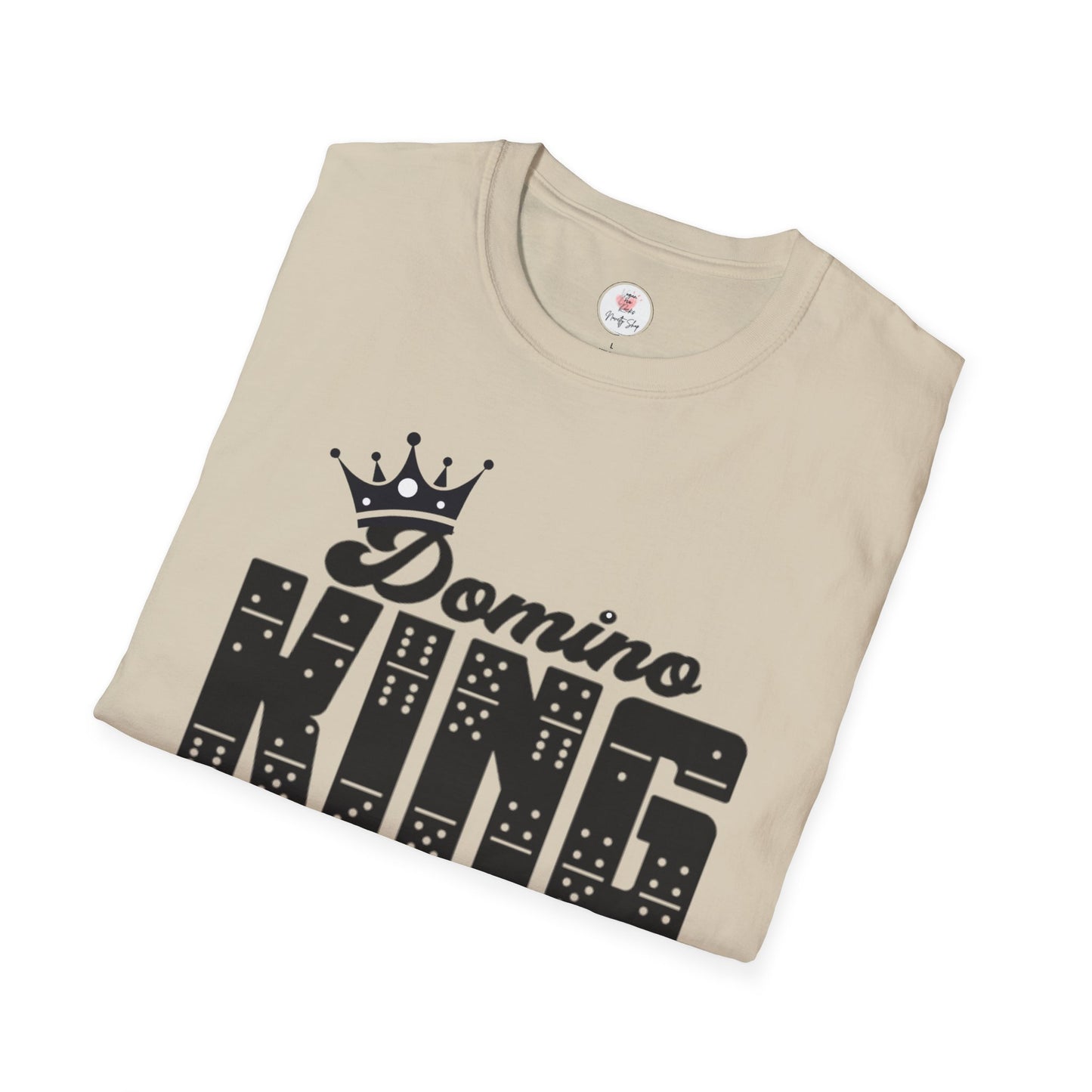 Domino King T-Shirt — Crowned Dominoes Graphic Tee for Game Night