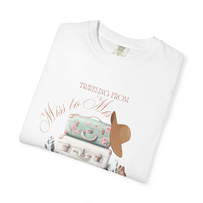 Traveling From Miss to Mrs Bridal T-shirt