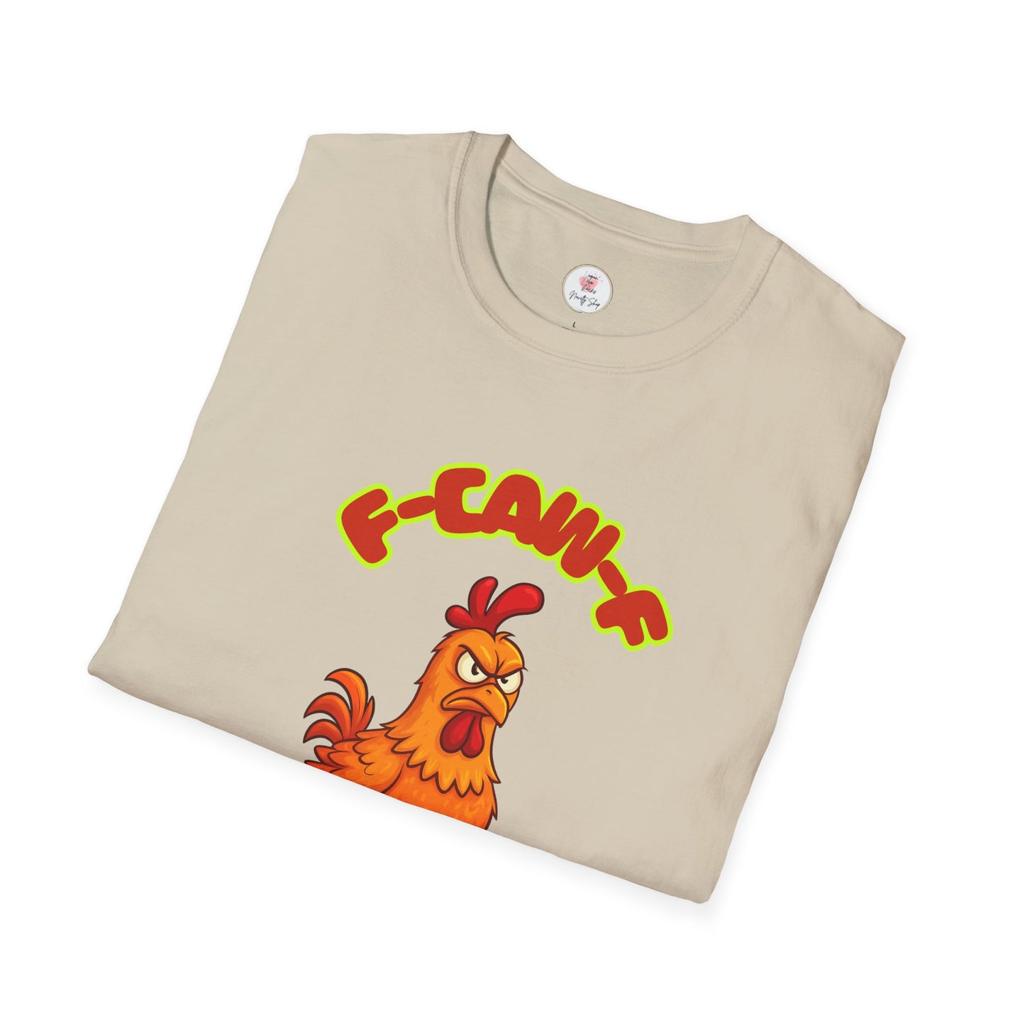 Rooster Funny Illustration T-Shirt — F-CAW-F Graphic Tee