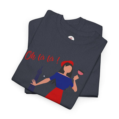 Parisian Wine & Eiffel T-Shirt — Oh La La! French Travel Tee