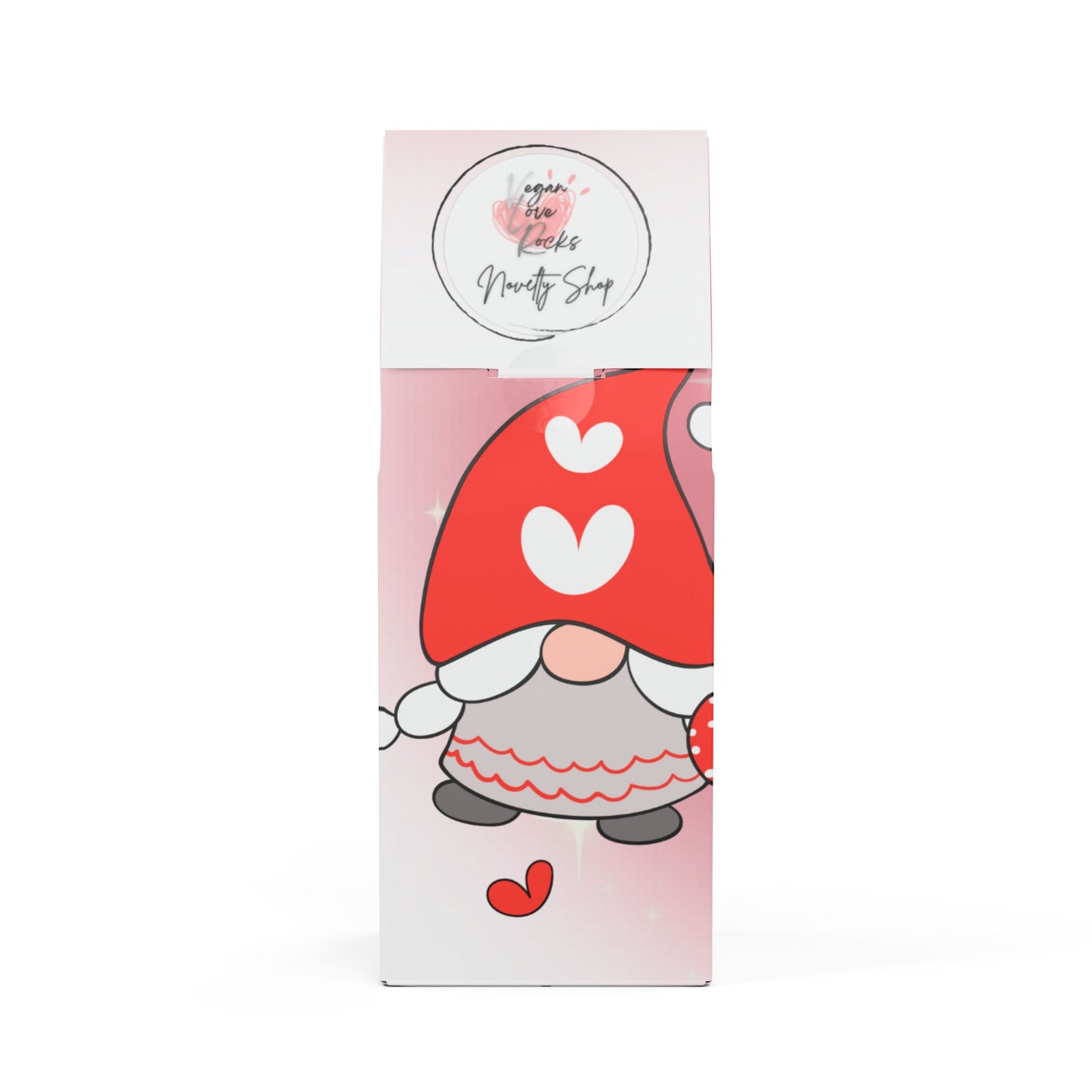 Flathead Valley Coffee Blend (Medium-Dark Roast)  3 Gnomes Celebrating Love - Coffee Packaging