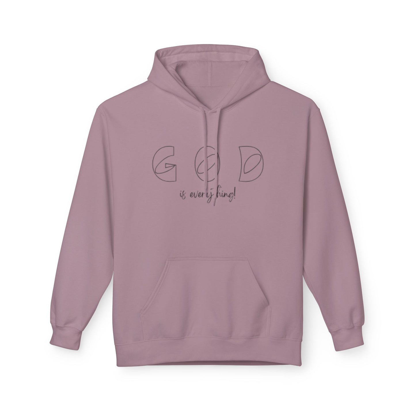 God Is Everything Minimal Faith Hoodie — Inspirational Christian Pullover