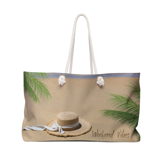 Weekend Vibes Beach Vacation Weekender Bag