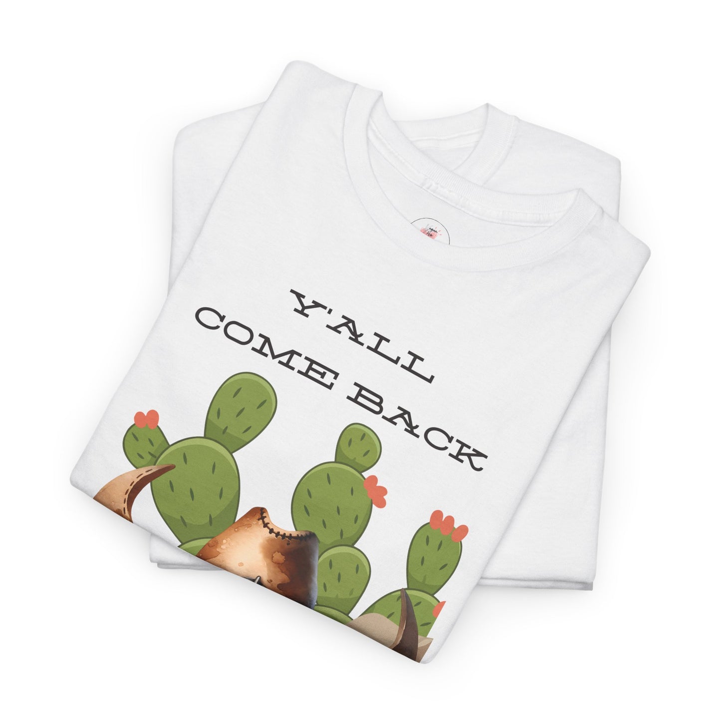 Cowboy Gnome T‑Shirt – "Y'all Come Back" Western Cactus Graphic Tee